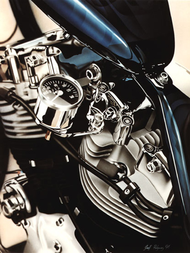 Blue Harley